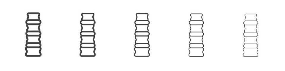 Radiculopathy radicular syndrome icon simple illustration collection symbol