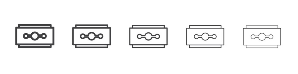 Obraz premium Razor blade icon simple illustration collection symbol