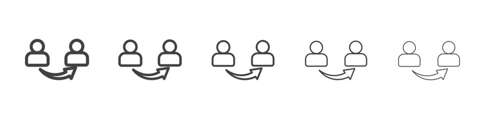 Referrals icon simple illustration collection symbol