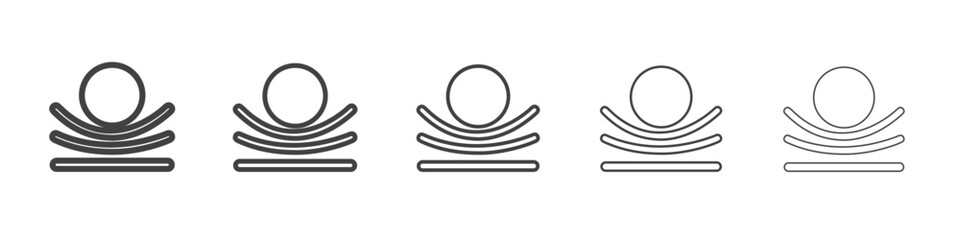 Resilience material icon simple illustration collection symbol