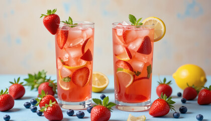 Refreshing Strawberry Lemonade Duo