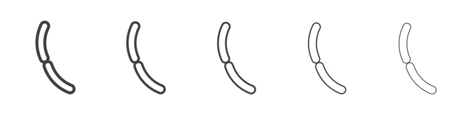 sausage icon simple illustration collection symbol