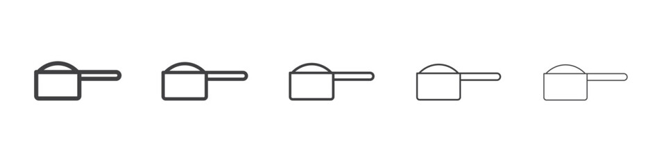 Scoop icon simple illustration collection symbol