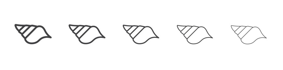 seashell icon simple illustration collection symbol