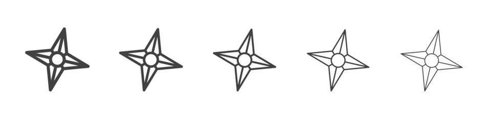 shuriken icon simple illustration collection symbol