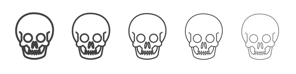 skull icon simple illustration collection symbol
