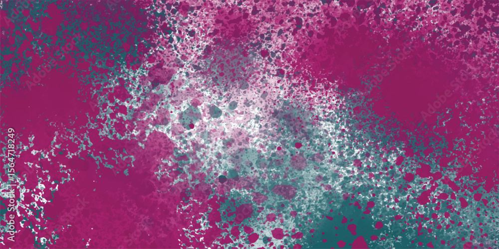 Poster Abstract artistic background featuring a blend of deep pinks turquoise and white with a subtle textured finish perfect for various design projects.