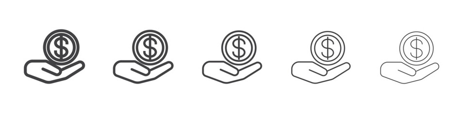 take money icon simple illustration collection symbol