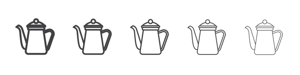 teapot icon simple illustration collection symbol