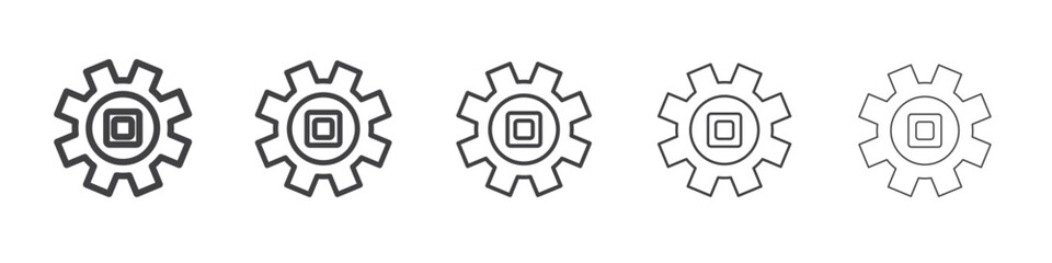 technology icon simple illustration collection symbol