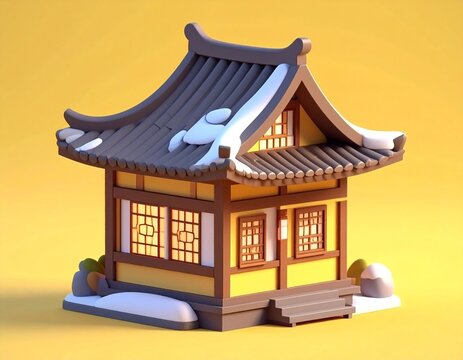 a little snow in pld japanese house