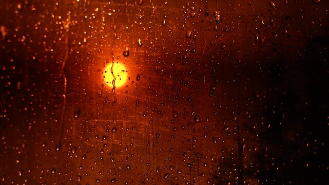Rain Drops on the glass