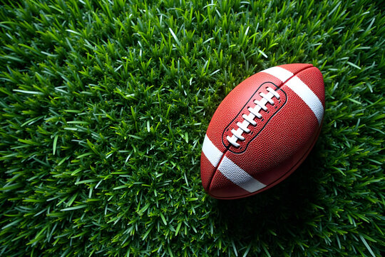american football on green grass - Powered by Adobe