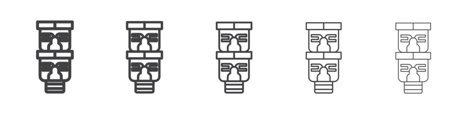 Totem icon simple illustration collection symbol