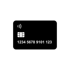 Credit or ATM Card Icon Vector for Payment and Finance