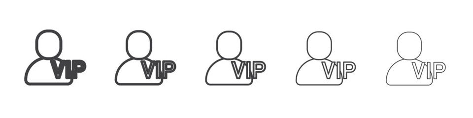 Obraz premium vip person icon simple illustration collection symbol