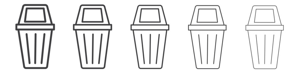 waste icon simple illustration collection symbol