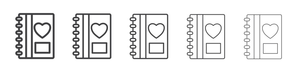 wedding album icon simple illustration collection symbol