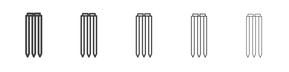 Wicket Stump icon simple illustration collection symbol