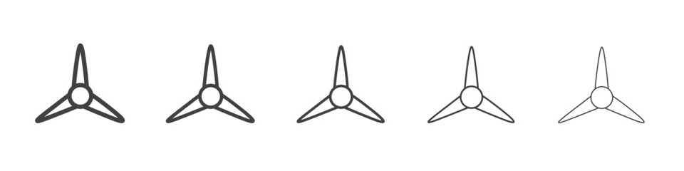 wind turbine icon simple illustration collection symbol