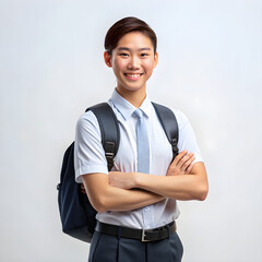 portrait of a handsome young  student businessman