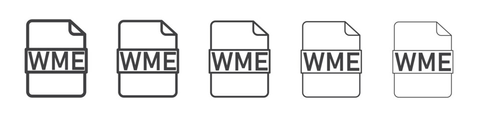 WMF File Document Icon simple illustration collection symbol