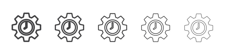 work Efficiency icon simple illustration collection symbol