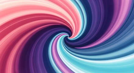 Obraz premium Abstract psychedelic swirl pattern of pink purple and blue bands