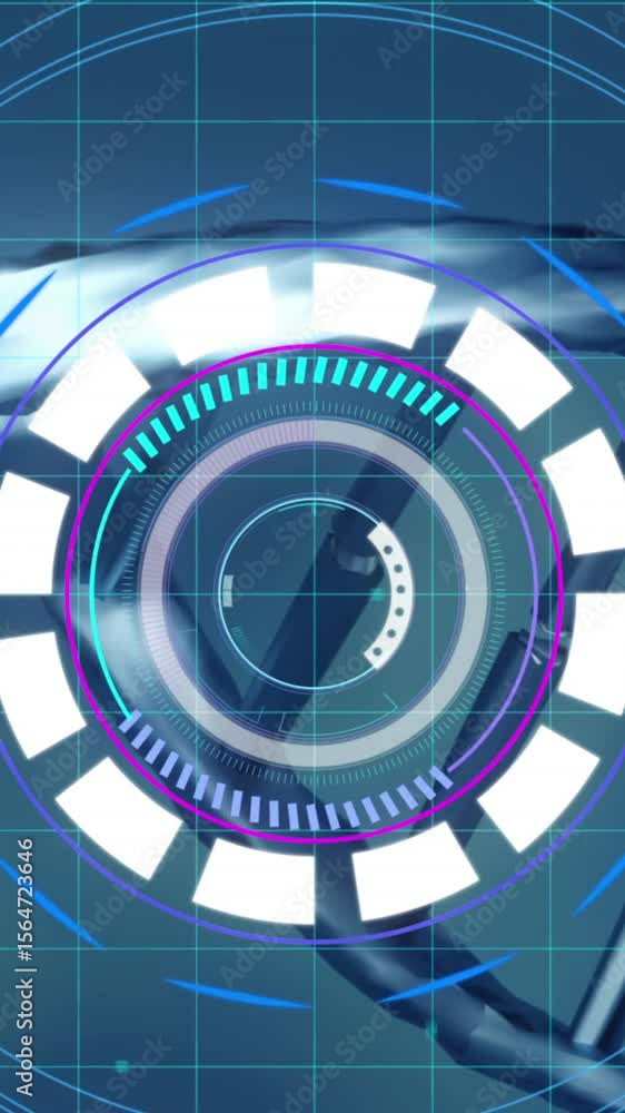 Poster animation of scope scanning over dna strand