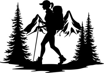  mountain biker, cycling,  bicycle, Hiking man silhouette, outdoor, sport, adventure, vector  bundle