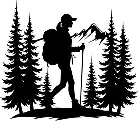  mountain biker, cycling,  bicycle, Hiking man silhouette, outdoor, sport, adventure, vector  bundle