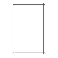 Frame Decoration Ornament Simple Black