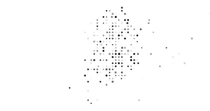 Creative Circle Animation Forming Korea Map