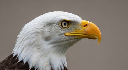 Obraz premium Majestic Bald Eagle Close Up Profile Portrait