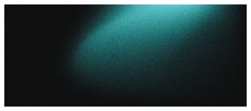Subtle glowing teal aqua abstract light, dark grainy black background, noise texture futuristic dynamic poster header cover wallpaper banners design