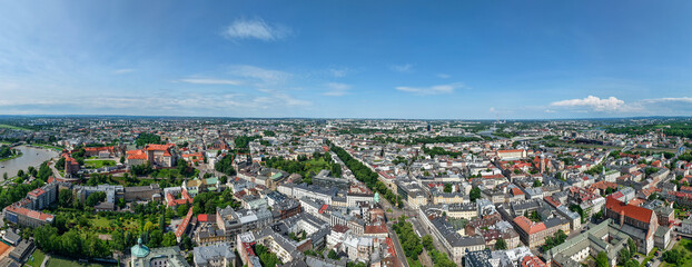 Drone View Wawel Royal Castle