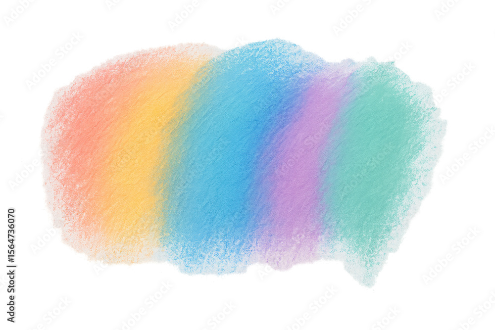 Poster soft pastel gradient blending vivid rainbow hues, offering dynamic visual texture for creative graph