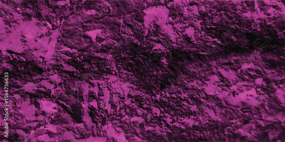 Poster textured abstract surface artwork featuring an intense dark fuchsia and black blended in a rough yet