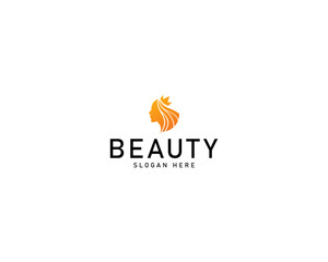 Beauty and salon woman logo template