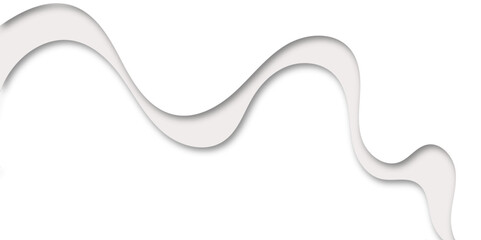 Abstract layered paper cut wave design in soft gray tones with smooth curves and 3D shadows. Minimalistic background ideal for presentations, banners, websites, or modern creative layouts.