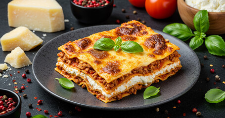 Delectable Homemade Lasagna A Classic Italian Recipe with Layers of Flavor