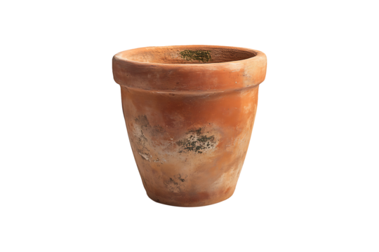 Terracotta Clay Pot Isolated on Transparent Background