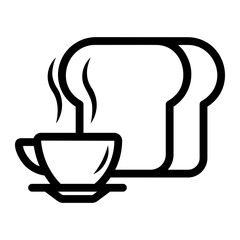 breakfast Line Icon