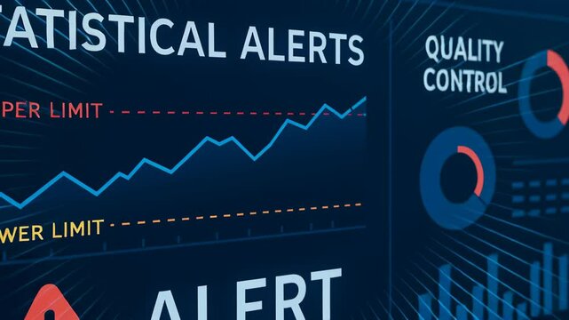Statistical alert quality control manufacturing process monitoring upper and lower limits ensure product quality process stability and control