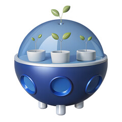 Futuristic Greenhouse Pods for Growing Plants