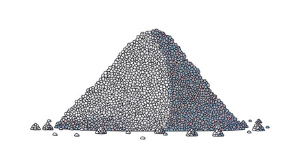 Pile of Gravel Small Rocks Construction Material Texture