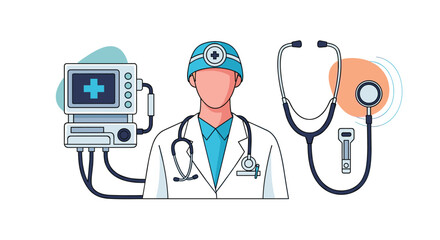 Healthcare Professionals and Medical Equipments for Patient Health