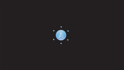 Abstract dollar sign icon. USD currency symbol.simple dollar money icon,