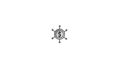  Dollar sign icon. USD currency symbol.dollar money icon, currency symbol on white background
