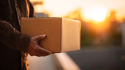 Express Package Delivery in Golden Sunset